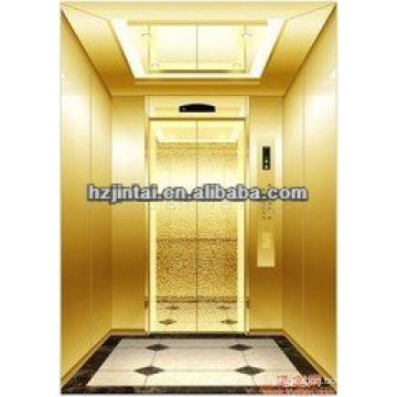 OTSE Titanio espejo de acero inoxidable superficie grabado ascensor de pasajeros